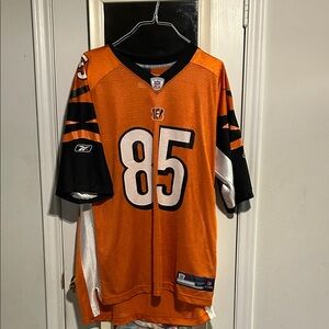 Reebok Orange and Black Men's Sports Jersey